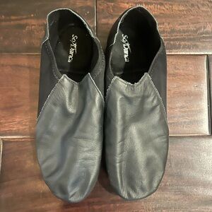 So Danca Women's Black Leather jazz Shoes size 9
